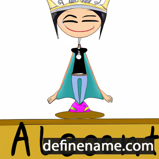 cartoon of the name Alicent