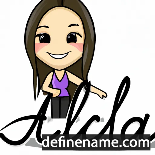 cartoon of the name Aliciah