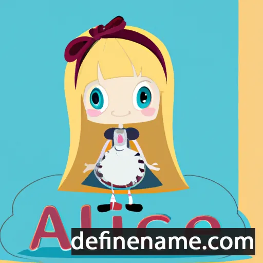 cartoon of the name Alicie