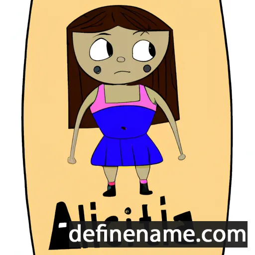 cartoon of the name Alicita