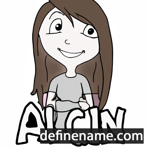 cartoon of the name Alicyn