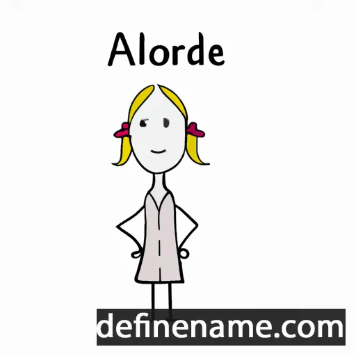 cartoon of the name Alidorine