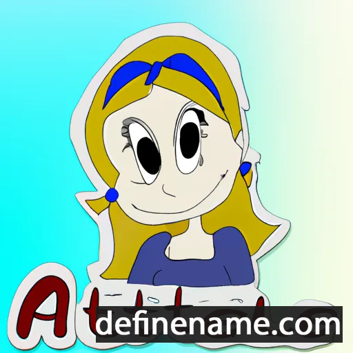 cartoon of the name Aliëtte