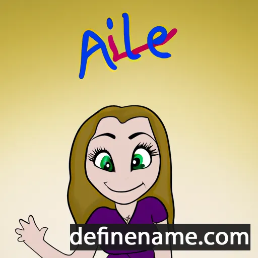 cartoon of the name Alie