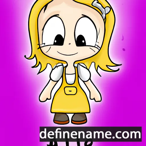 cartoon of the name Alie