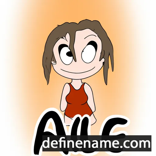 cartoon of the name Alie