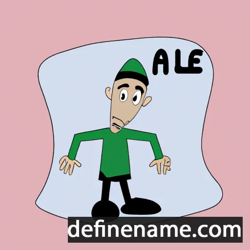 cartoon of the name Alief