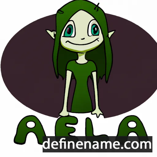 cartoon of the name Aliena