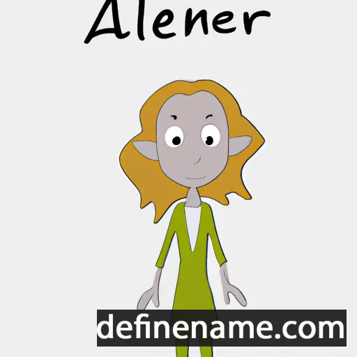 cartoon of the name Alienor