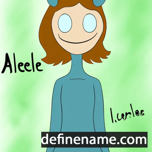 cartoon of the name Alienore