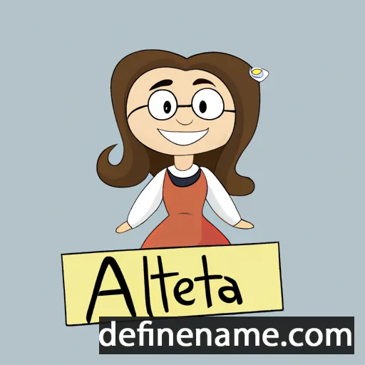 cartoon of the name Alietta