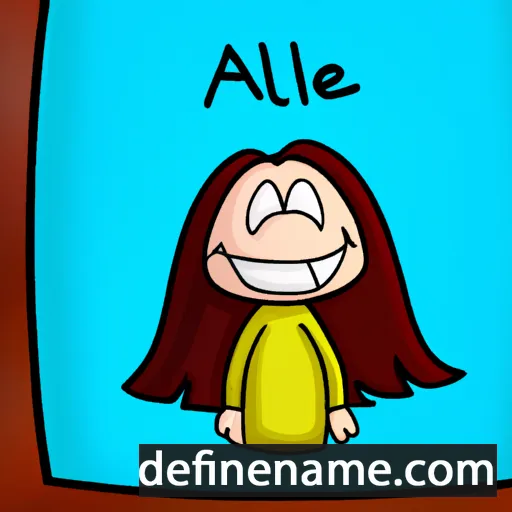 cartoon of the name Aliette