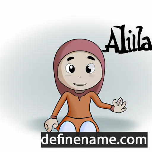 cartoon of the name Alifa