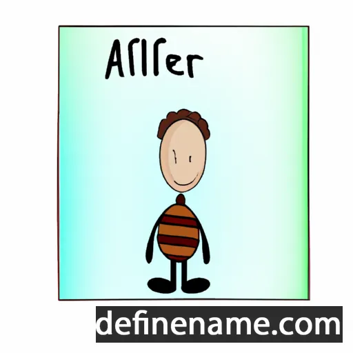 cartoon of the name Alifer