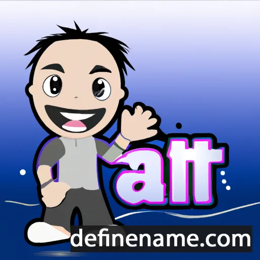 cartoon of the name Aliff