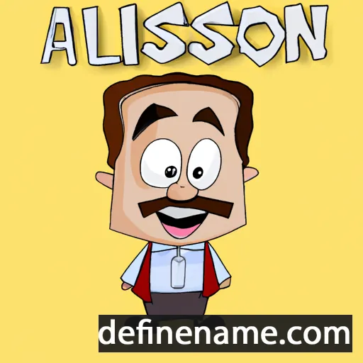 cartoon of the name Alifonso