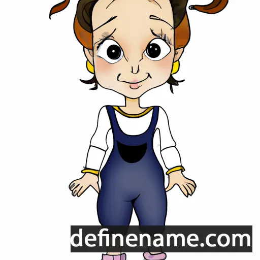 cartoon of the name Aliina