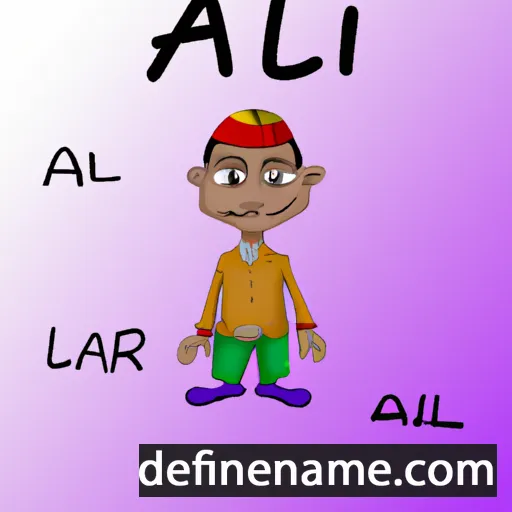 cartoon of the name Aliir