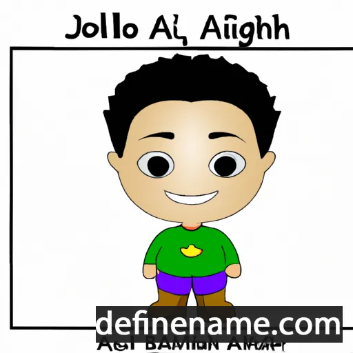 cartoon of the name Alijah