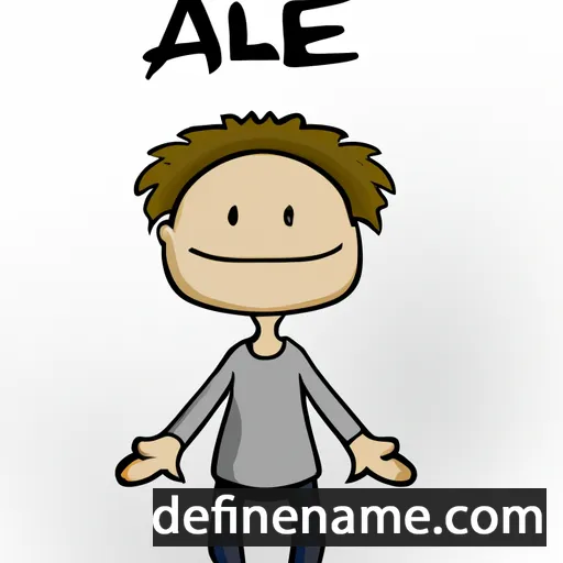 cartoon of the name Alile