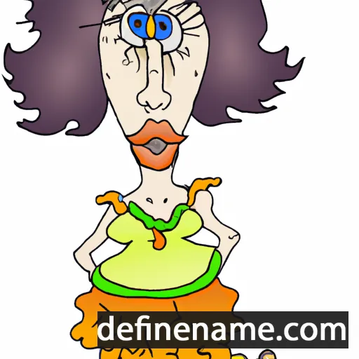 cartoon of the name Alima