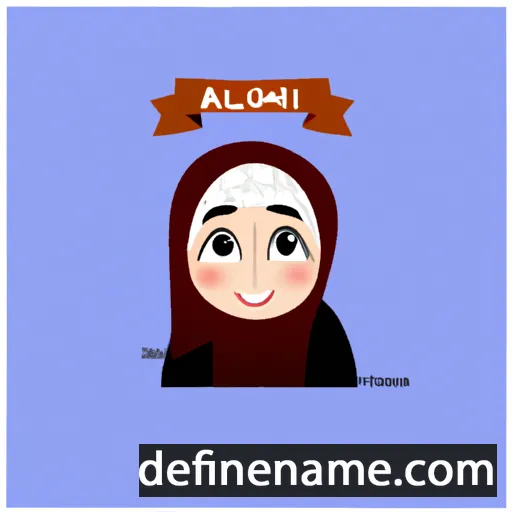 cartoon of the name Alimah