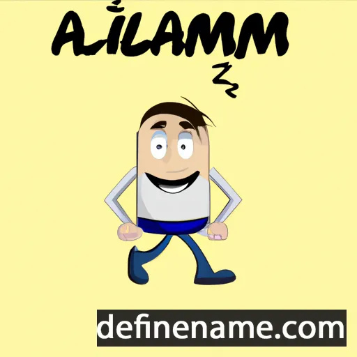 cartoon of the name Alimcan