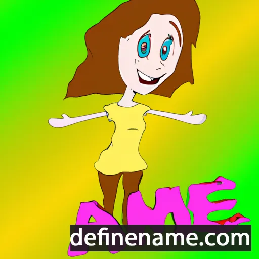 cartoon of the name Alime