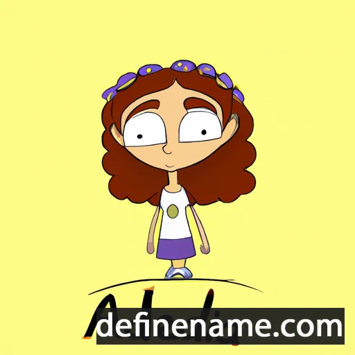 cartoon of the name Alimeda