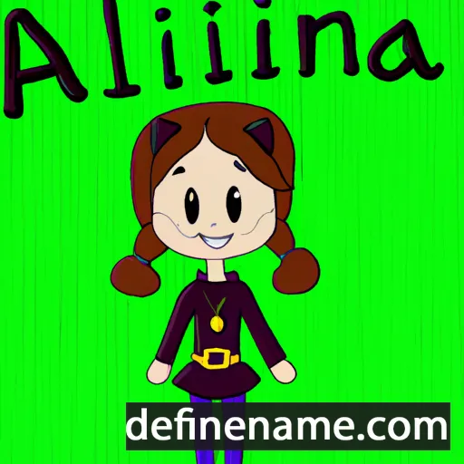 cartoon of the name Alinä