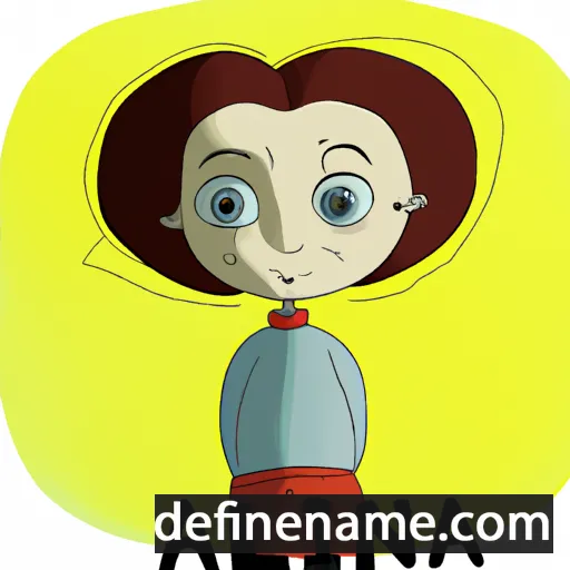 cartoon of the name Alina