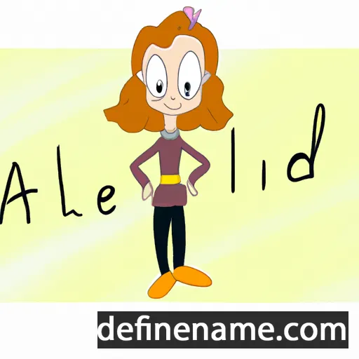 cartoon of the name Alinde