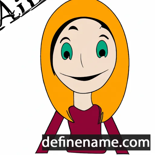 cartoon of the name Alini