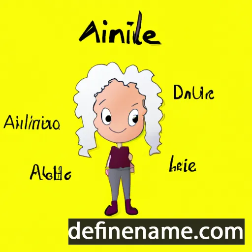 cartoon of the name Alinie