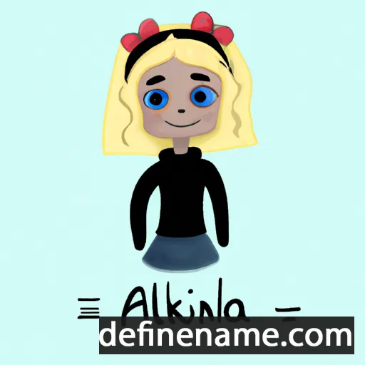 cartoon of the name Alinka