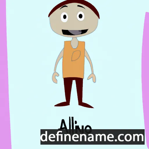 cartoon of the name Alino