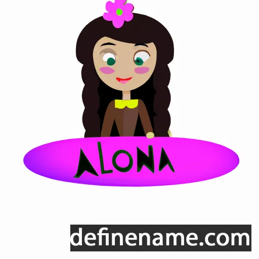 cartoon of the name Alinora