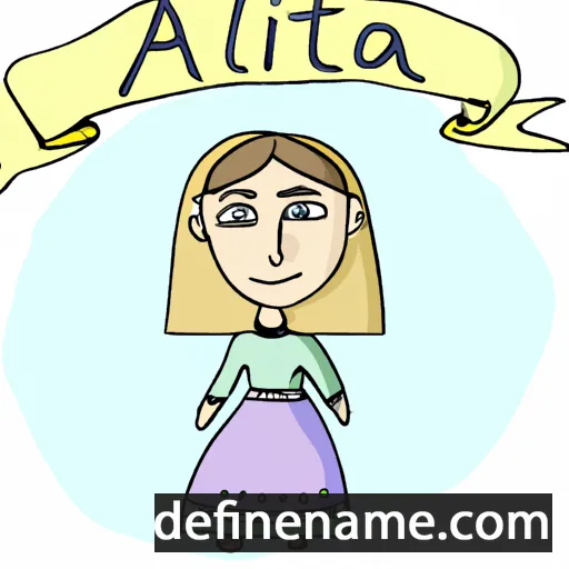 cartoon of the name Alinta