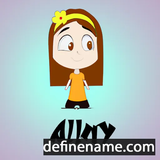 cartoon of the name Aliny