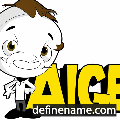 cartoon of the name Alique