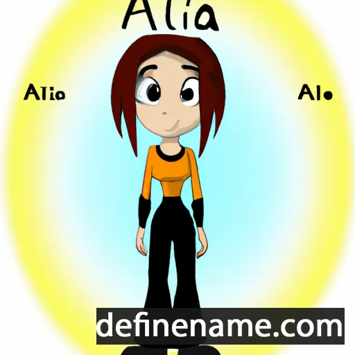 cartoon of the name Alira