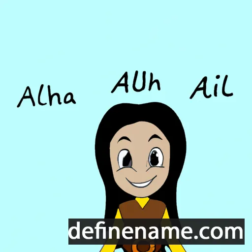 cartoon of the name Alirah