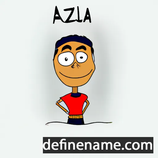 cartoon of the name Aliraza