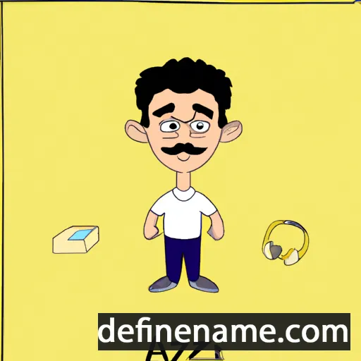 cartoon of the name Alireza