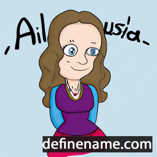 cartoon of the name Alisaundra