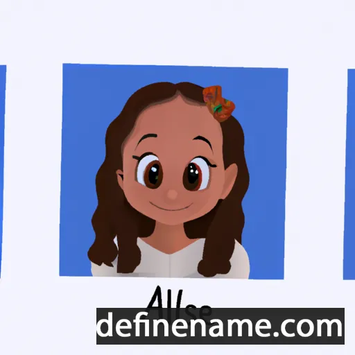 cartoon of the name Aliséa