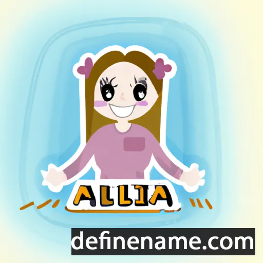 cartoon of the name Alisėja