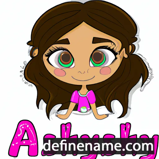 cartoon of the name Alishya