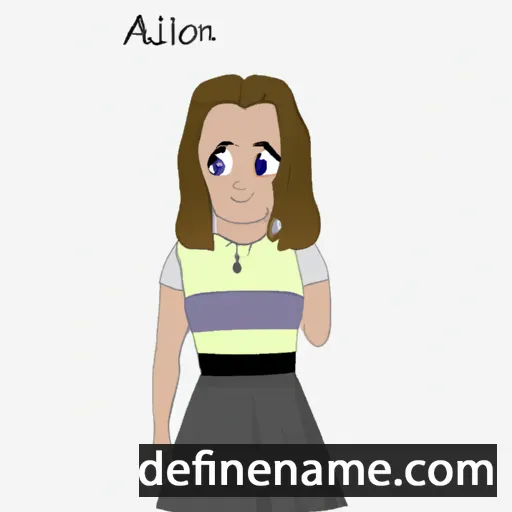 cartoon of the name Alisoun