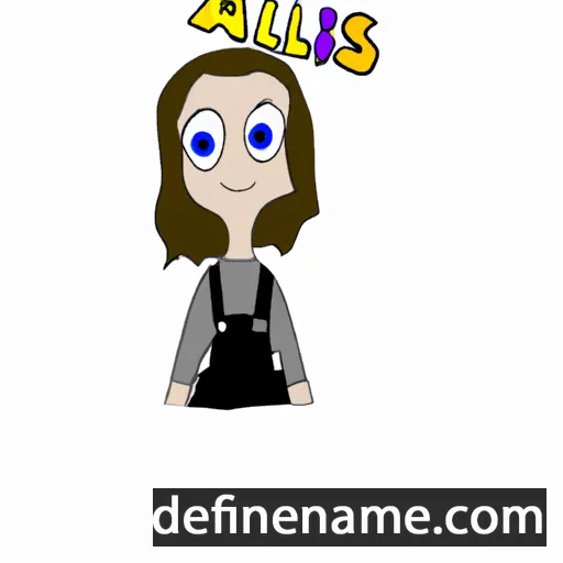 cartoon of the name Aliss